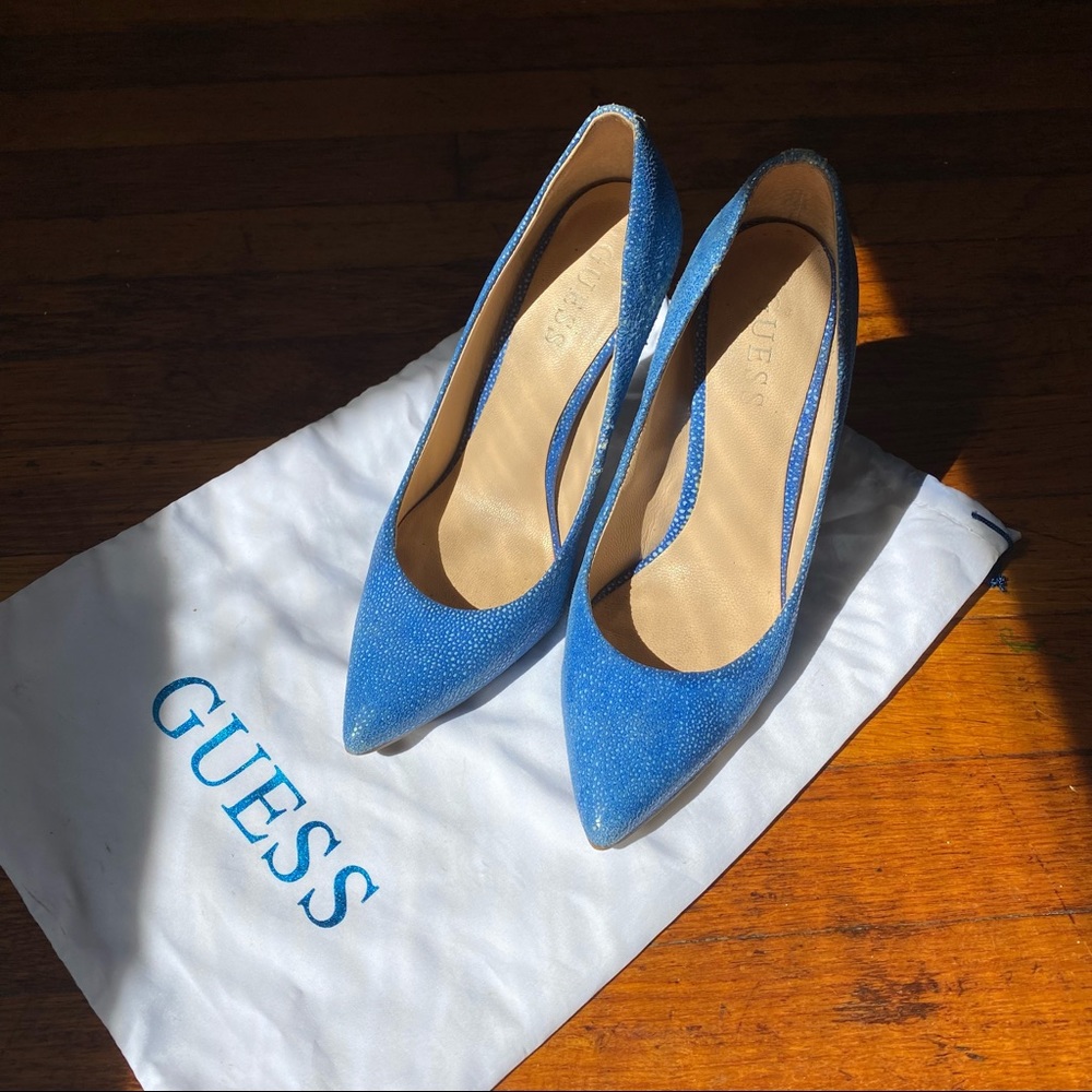 Guess blue pump women's shoes